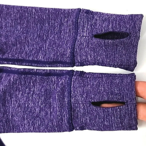 Lululemon Run Inspire Pullover 1/2 Zip Heather Lolo Purple Long Sleeves Size 6 - Picture 6 of 14